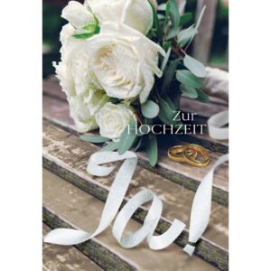 Vermählungskarte - inkl. Umschlag