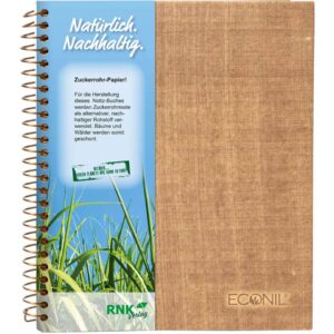 Notizbuch Econil - 17x22cm, liniert, 100 Blatt