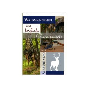 Geburtstagskarte Jäger - inkl. Umschlag