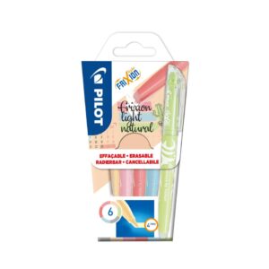 Textmarker FriXion Light Natural - M, 6er Etui