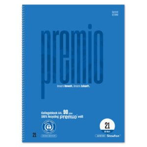 Collegeblock LIN21 - A4, 80 Blatt, 90g/qm, liniert mit Rand innen