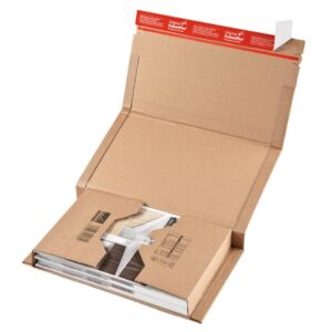 Klassische Versandverpackung zum Wickeln 330x270x80 mm (C4+), braun