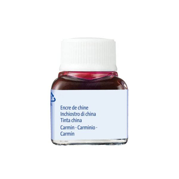 Tusche A 523 - 10 ml Glas, karminrot