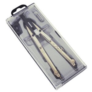 Schnellverstellzirkel, 170 mm mit Drucktasten und Mittelrad