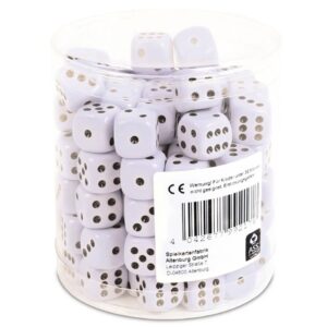 Augenwürfel weiß, (100er Box)