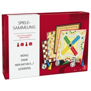 Spielesammlung Senioren mit extra großen Spielsteinen