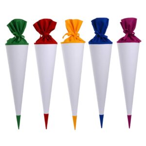 Bastelschultüte - rund, 70 cm, sortiert