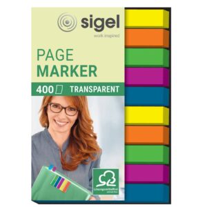 Page Marker Folie - 50 x 6 mm, sortiert, 10x 40 Streifen