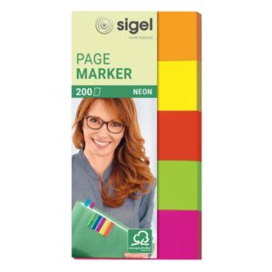 Page Marker Neon - 50 x 20 mm, sortiert, 5x 40 Streifen