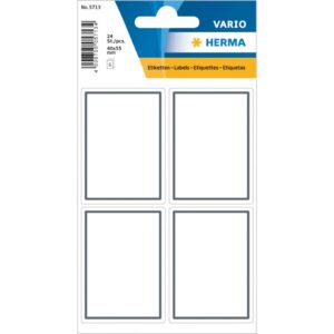 5713 Schuletiketten neutral grauer Rand 40x55 mm