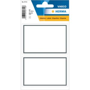 5715 Schuletiketten neutral grauer Rand 82x55 mm