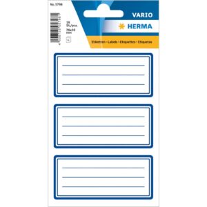 5798 Schuletiketten - neutral blauer Rand