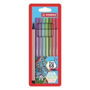 Premium-Filzstift - Pen 68 - 8er Pack - mit 8 verschiedenen Farben