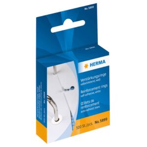 5899 Verstärkungsringe selbstklebend auf Rolle Ø 12 mm weiß 500 St.