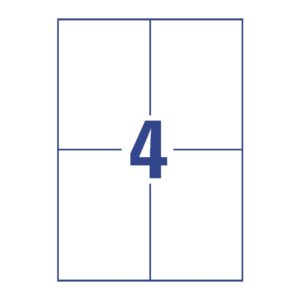6120 Universal-Etiketten ultragrip - 105 x 148 mm, weiß, 120 Etiketten, permanent