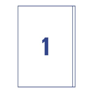 3418 Universal-Etiketten - 200 x 297 mm, weiß, 100 Etiketten/100 Blatt, permanent