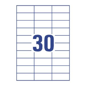 3489 Universal-Etiketten ultragrip - 70 x 29,7 mm, weiß, 3.000 Etiketten, permanent
