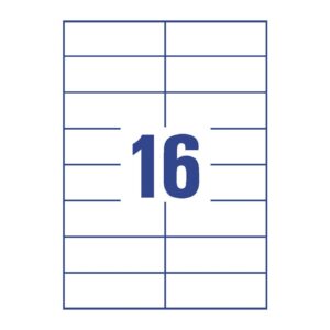 3484 Universal-Etiketten ultragrip - 105 x 37 mm, weiß, 1.600 Etiketten, permanent