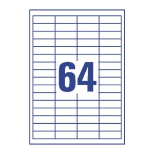 3667 Universal-Etiketten ultragrip - 48,5 x 16,9 mm, weiß, 6.400 Etiketten, permanent