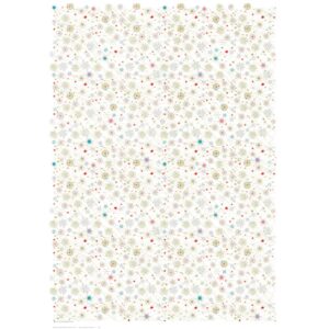 Weihnachts-Geschenkpapier Kristalle, 50x70cm