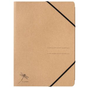 Gummizugmappe Pur - A4, 3 Einschlagklappen, natur