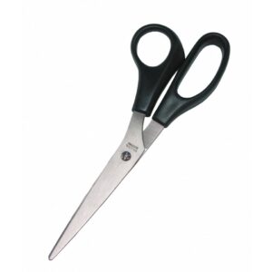 Universalschere Edelstahl - 8 Zoll / 21 cm, schwarzer Kunststoffgriff