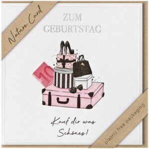 Glückwunschkarte Geldgeschenk Nature Card - inkl. Umschlag