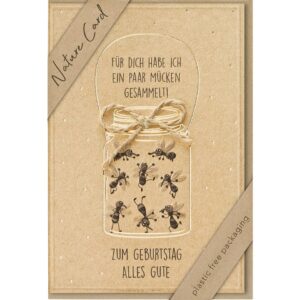 Glückwunschkarte Geldgeschenk Nature Card - inkl. Umschlag