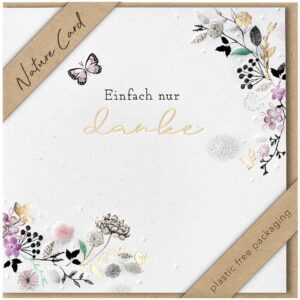 Danke Karte Nature Card - inkl. Umschlag