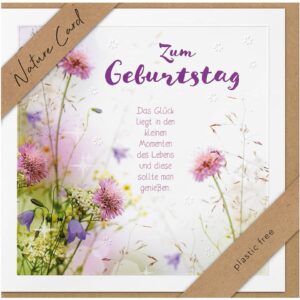 Geburtstagskarte Nature Card - inkl. Umschlag