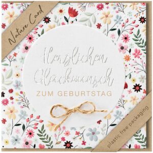 Geburtstagskarte Nature Card - inkl. Umschlag