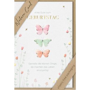 Geburtstagskarte Nature Card - inkl. Umschlag