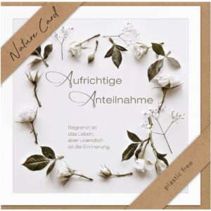 Trauerkarte - Nature Card, inkl. Umschlag