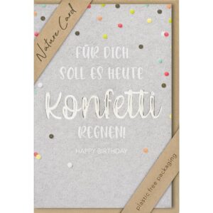 Geburtstagskarte Nature Card - inkl. Umschlag