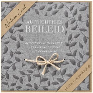 Trauerkarte - Nature Card, inkl. Umschlag
