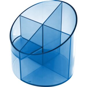 Schreibtischboy Economy - 4tlg., blau-transparent