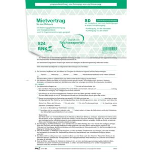 Universal-Mietverträge für Wohnungen - SD, Übergabeprotokoll, 4x2 Blatt, A4