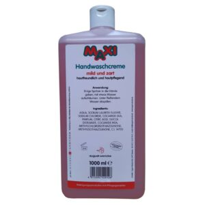 MAXI Handwaschcreme - 1000 ml (Euroflasche)