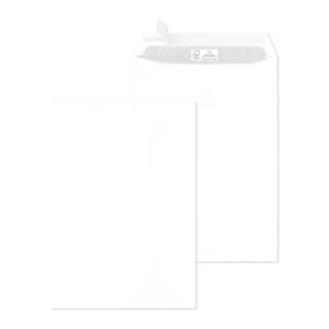 Versandtasche - C4, weiß, ohne Fenster, haftklebend, 100 g/qm, 250 Stück