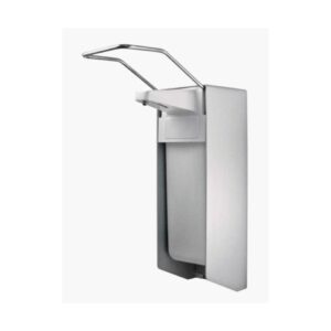 Desinfektionsmittel- & Seifen-Spender mit Armhebel - 500 ml, grau, Aluminium