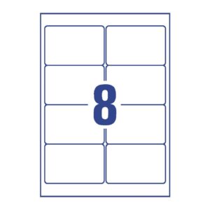 L4745REV-25 Universal-Etiketten - 96 x 63,5 mm, weiß, 240 Etiketten/30 Blatt, wiederablösbar