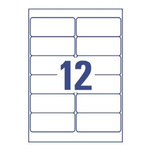 L4776REV-20 Folienetiketten - 99,1 x 42,3 mm, weiß, 240 Etiketten, ablösbar, wetterfest