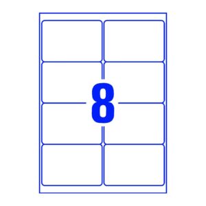 L7914-10 Ultra-Resistente Folien-Etiketten - A4, 80 Stück, 99,1 x 67,7 mm, 10 Blatt weiß
