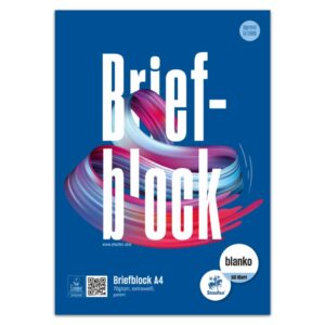 Briefblock - A4, 50 Blatt, 70 g/qm, blanko