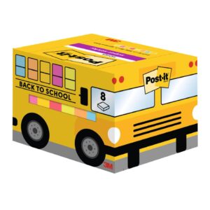 Haftnotizblock Super Sticky - 63,5 x 76 mm, 8 Stück, sortiert