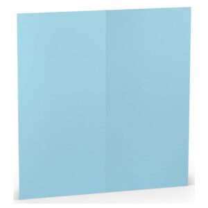 Briefkarte Paperado - DL, 220 g/qm, doppelt, hoch, planliegend, aqua gerippt