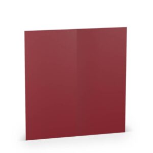 Briefkarte Paperado - DL, 220 g/qm, doppelt, hoch, planliegend, rosso gerippt