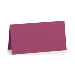 Tischkarte Paperado - 10 x 10 cm, 220 g/qm, amarena gerippt