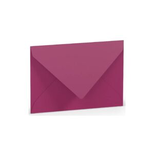Briefhülle Paperado - C7, 100 g/qm, amarena gerippt, Seidenfutter
