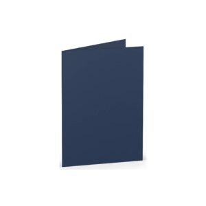 Briefkarte Paperado - A7, 220 g/qm, doppelt, hoch, jeans gerippt